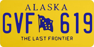 AK license plate GVF619