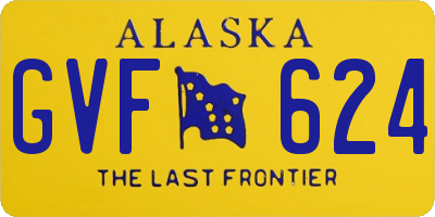 AK license plate GVF624