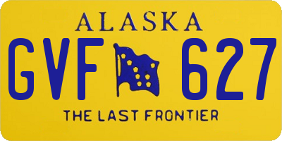 AK license plate GVF627