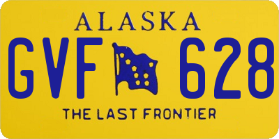 AK license plate GVF628