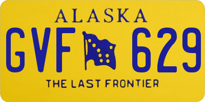 AK license plate GVF629