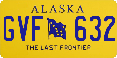 AK license plate GVF632