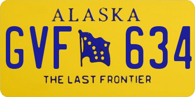 AK license plate GVF634