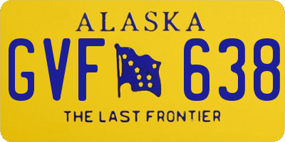 AK license plate GVF638