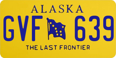 AK license plate GVF639