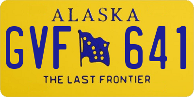 AK license plate GVF641