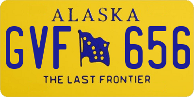 AK license plate GVF656