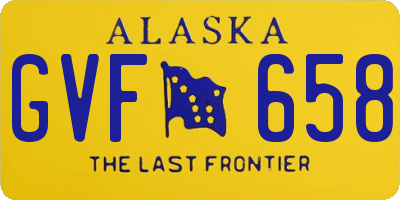 AK license plate GVF658