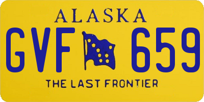 AK license plate GVF659