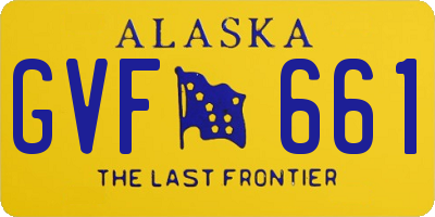 AK license plate GVF661