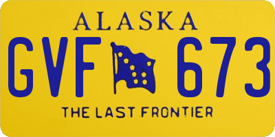 AK license plate GVF673