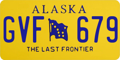 AK license plate GVF679