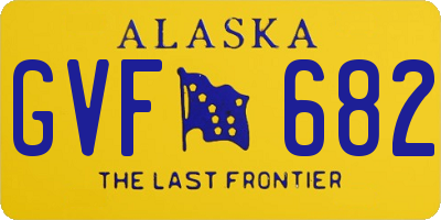 AK license plate GVF682