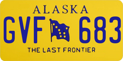 AK license plate GVF683