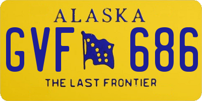 AK license plate GVF686