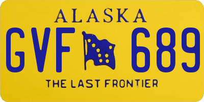 AK license plate GVF689