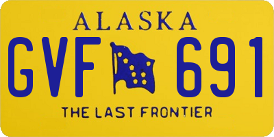 AK license plate GVF691