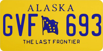 AK license plate GVF693