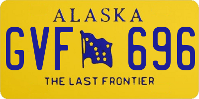 AK license plate GVF696