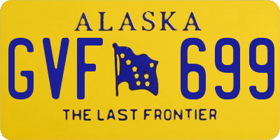 AK license plate GVF699