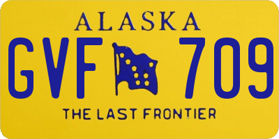 AK license plate GVF709