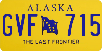 AK license plate GVF715