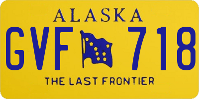 AK license plate GVF718