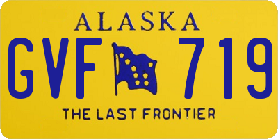 AK license plate GVF719