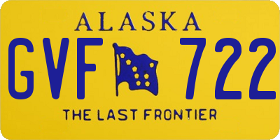 AK license plate GVF722