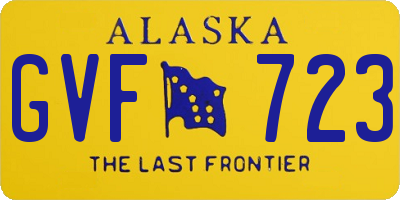 AK license plate GVF723