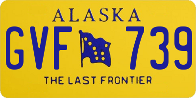 AK license plate GVF739