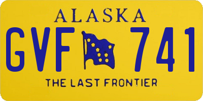 AK license plate GVF741