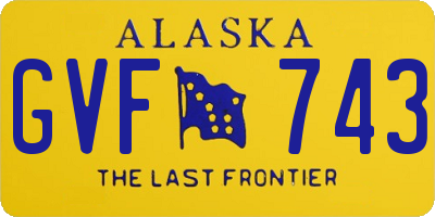 AK license plate GVF743