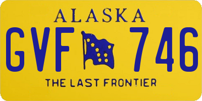 AK license plate GVF746