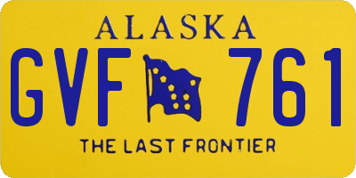 AK license plate GVF761