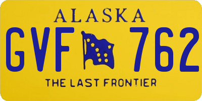 AK license plate GVF762