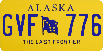 AK license plate GVF776