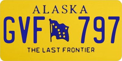 AK license plate GVF797