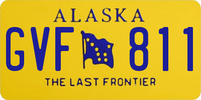 AK license plate GVF811