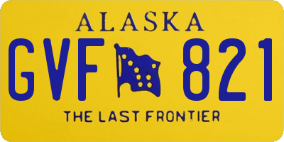 AK license plate GVF821