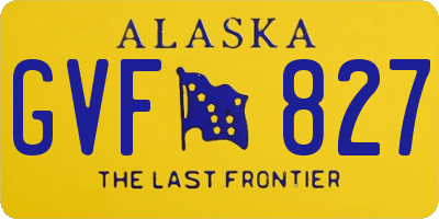 AK license plate GVF827