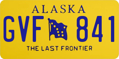 AK license plate GVF841