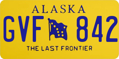 AK license plate GVF842