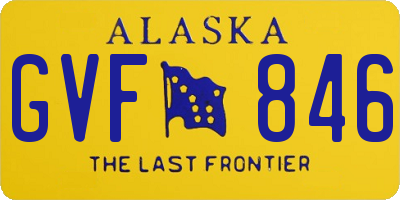 AK license plate GVF846