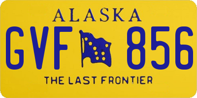 AK license plate GVF856