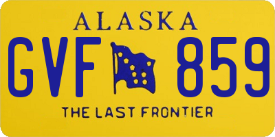 AK license plate GVF859