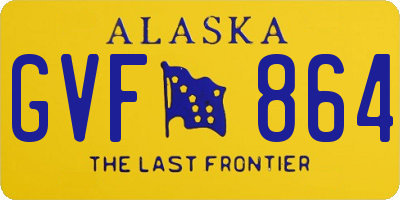 AK license plate GVF864