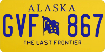 AK license plate GVF867