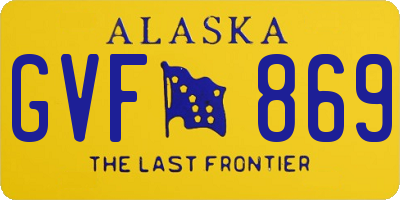 AK license plate GVF869