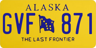 AK license plate GVF871